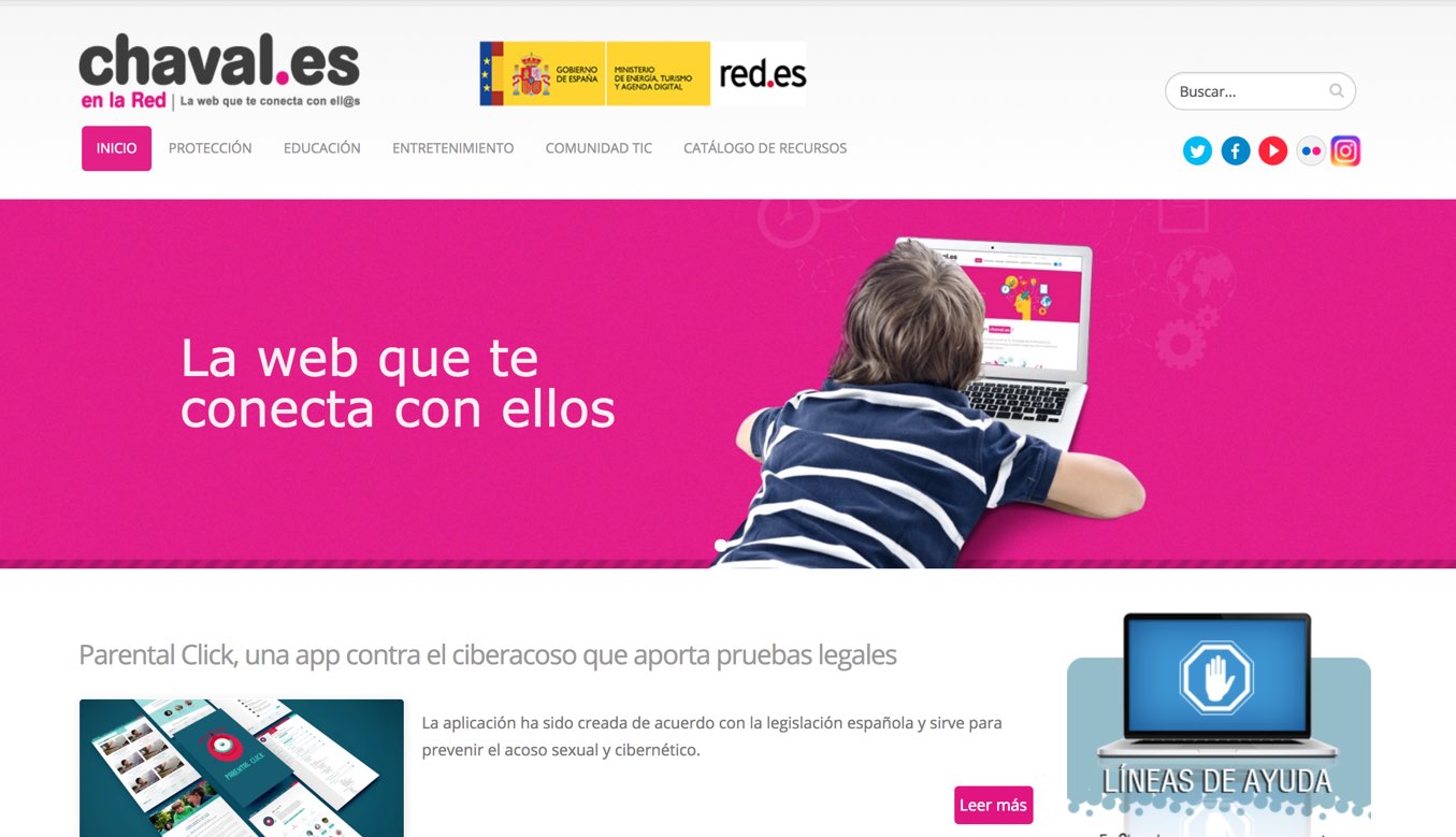 Desarrollo web y contenidos para el proyecto Chaval.es de Red.es