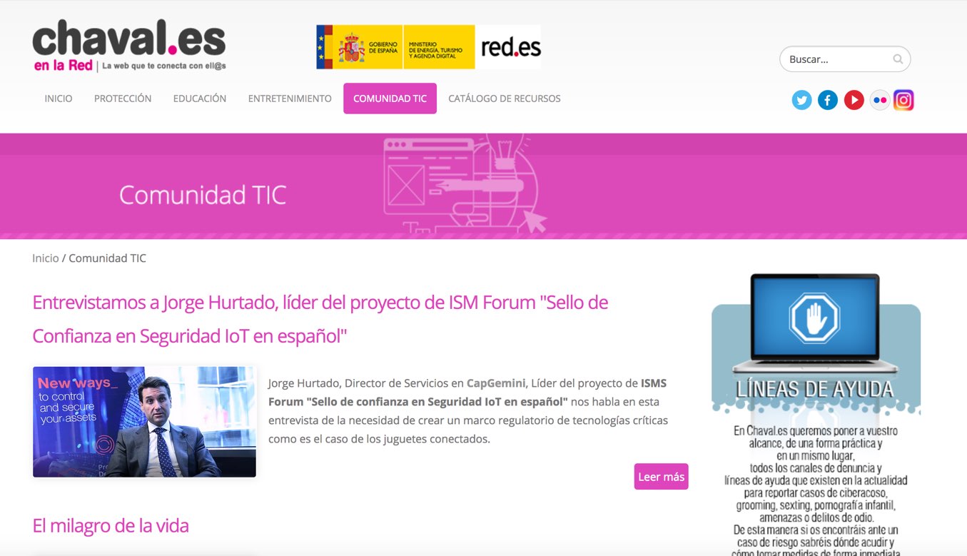 Desarrollo web y contenidos para el proyecto Chaval.es de Red.es