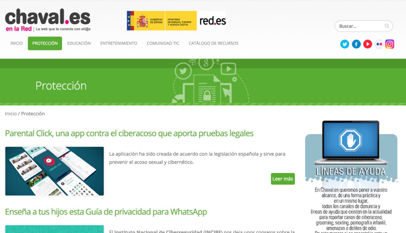 Desarrollo web y contenidos para el proyecto Chaval.es de Red.es